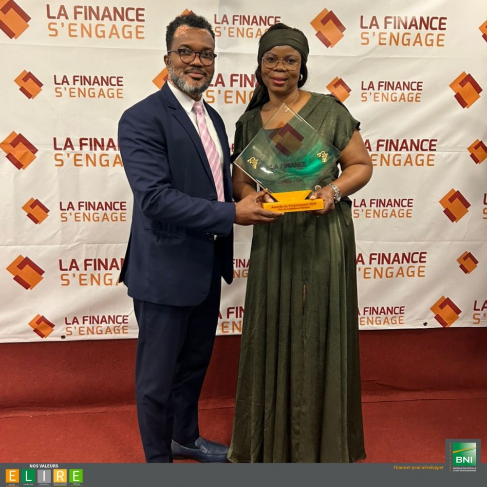 LA FINANCE S'ENGAGE : LA BNI DISTINGUÉE MEILLEURE BANQUE POUR LE FINANCEMENT DES PME