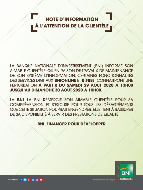 Travaux de maintenance système d'information