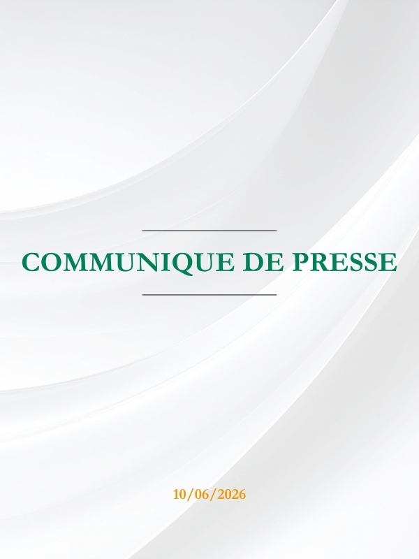 COMMUNIQUE DE PRESSE DU 11 JUIN 2026
