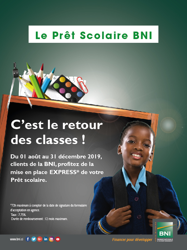 Prêt Scolaire BNI 2019