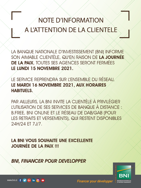 Journée de la Paix 15 novembre 2021