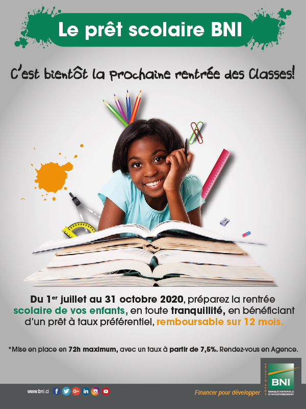 Prêt Scolaire BNI 2020